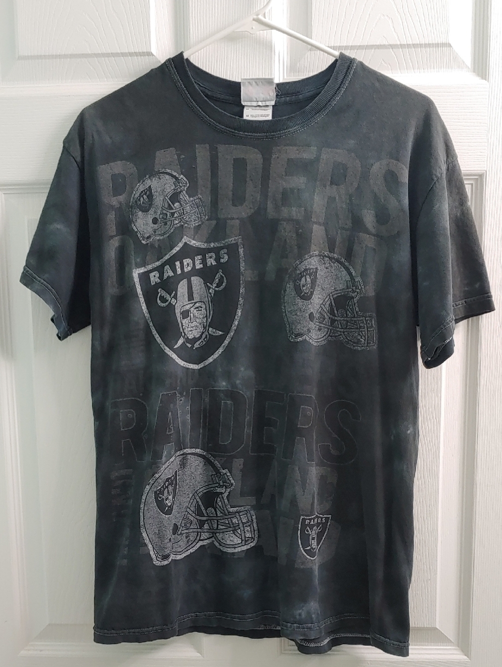 NFL Oakland Raiders T Shirt Tie Dye Unisex Size M